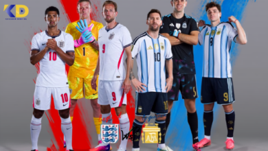 England vs Argentina showdown