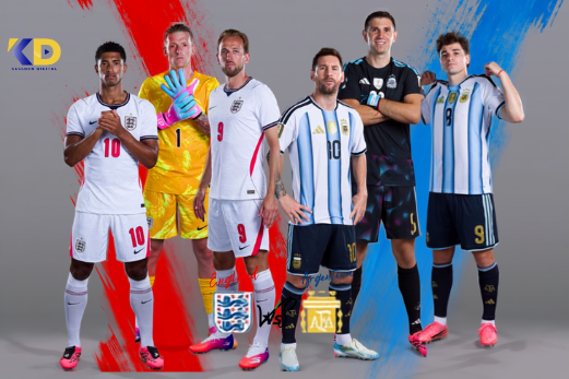 England vs Argentina showdown