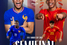 France vs Spain semifinal poster