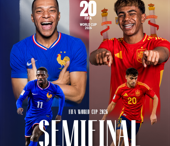 France vs Spain semifinal poster
