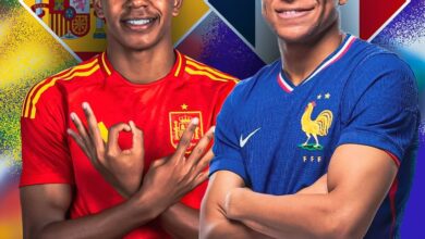 France vs Spain semifinal poster