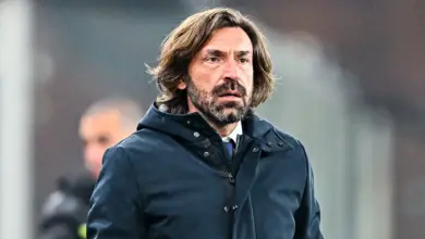 Former Italy star Andrea Pirlo speaking.