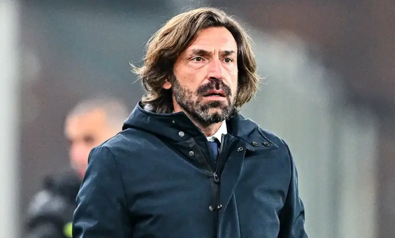 Former Italy star Andrea Pirlo speaking.